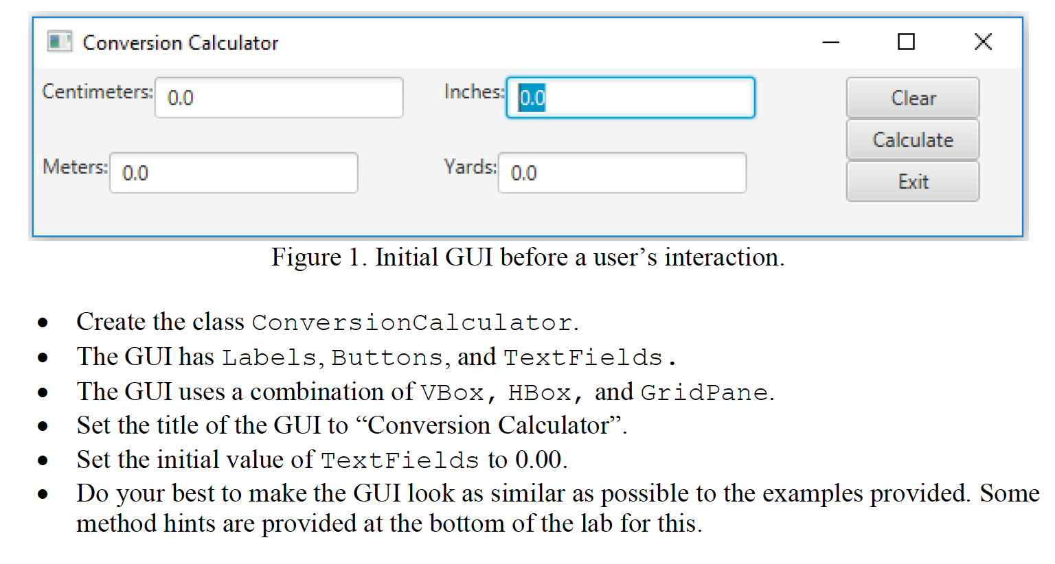 This program has to be coded in Java, implementing JavaFX and ultimately