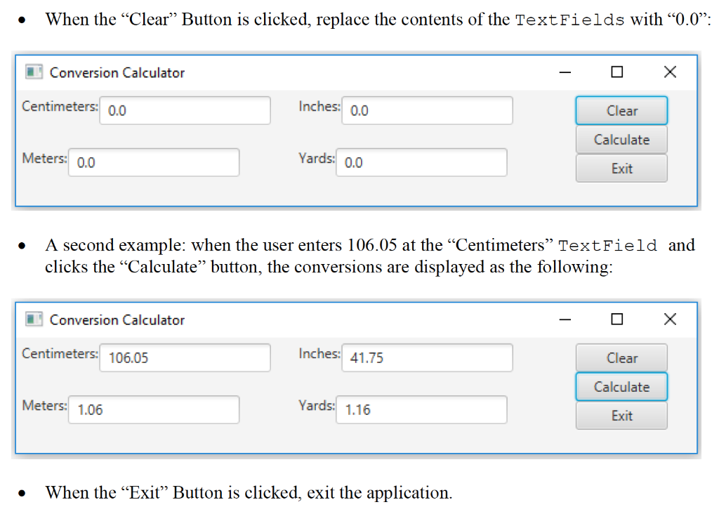 to Figure 1. Implement the following event handling routines. For each event