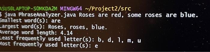 to words and split in an array. However this method also recognize