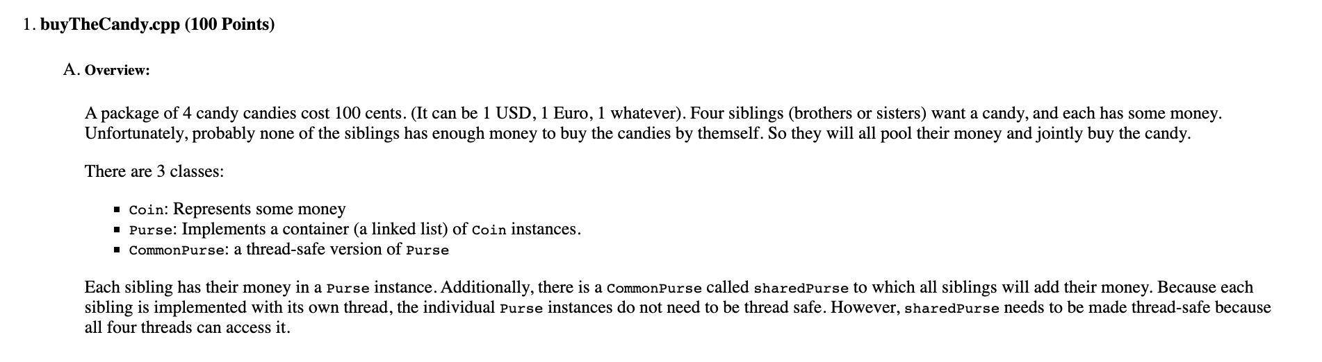 Fill in the missing code for C++. Code from part B is