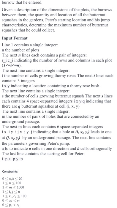 producing the correct output, it needs to use the most efficient algorithm