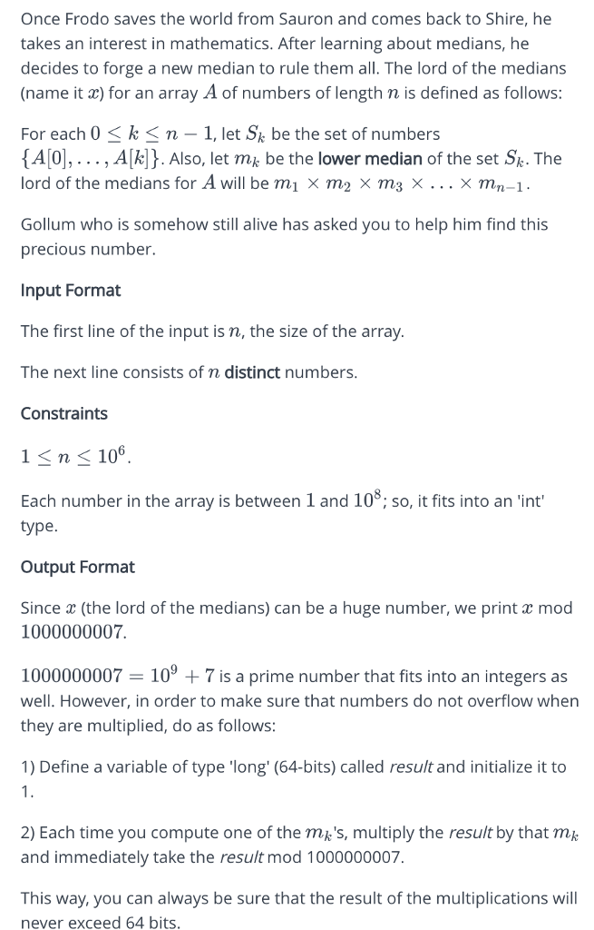  I am using JAVA Thank you very much! Hint: use two