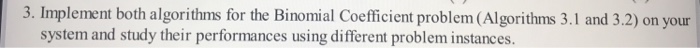 binomial coefficient ( int bin (int n, int k) if (k ==