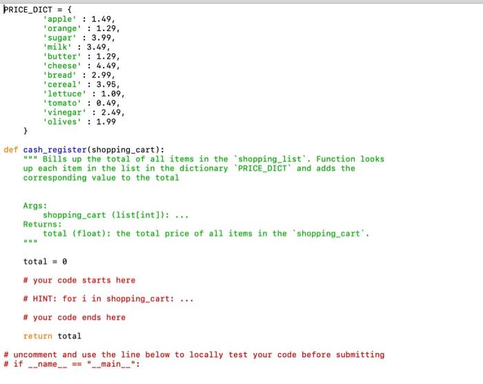 picture. You have been hired by a local grocery store to create