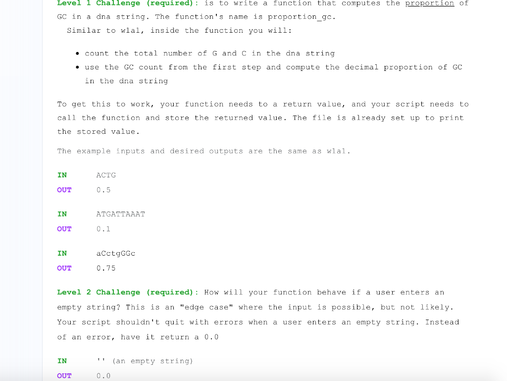 so that when we enter a dna, we get the proportion of