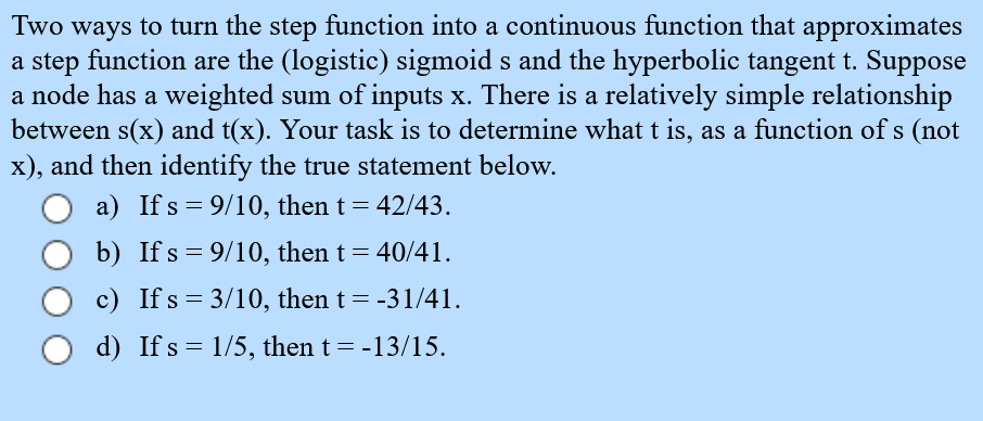  Two ways to turn the step function into a continuous function