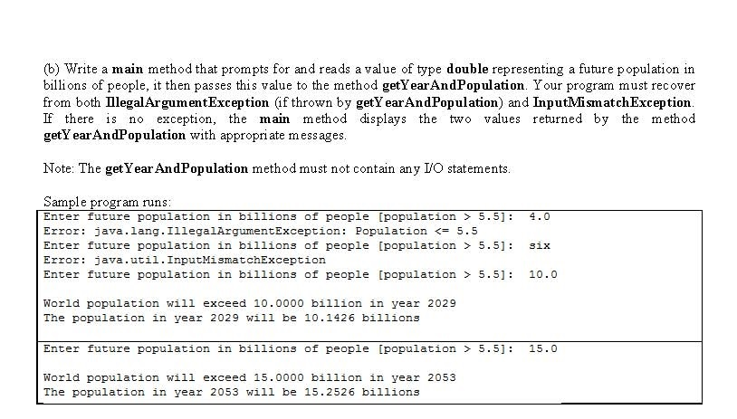 represent a set. Write an interactive Java program that prompts for and