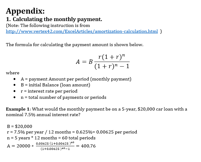 of payments int n; // A: Payment amount per period // r: