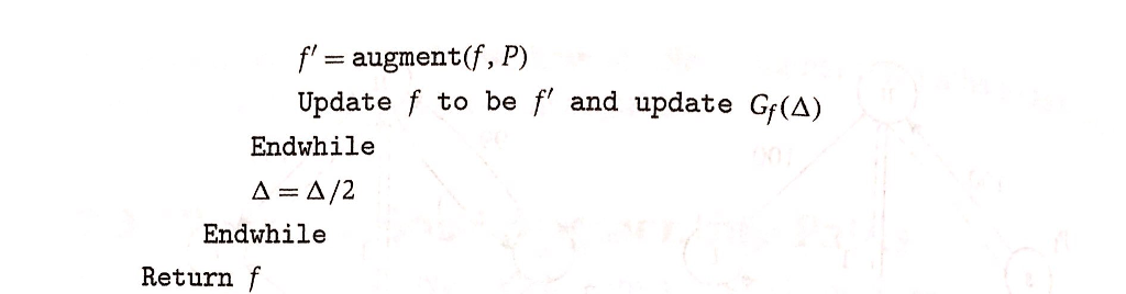 below) and show the flow in the network G and the residual