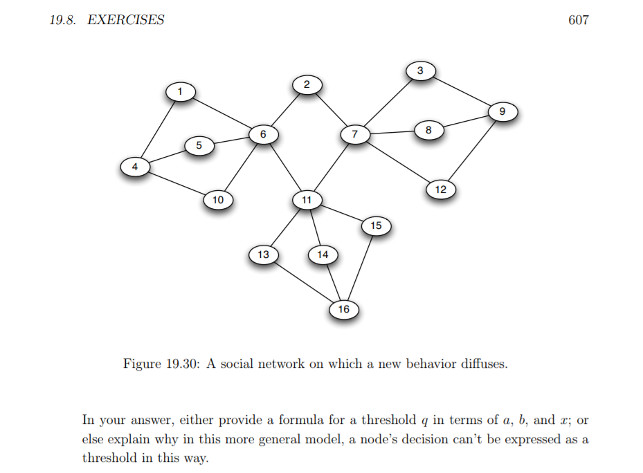 5. Continuing with the diffusion model from Chapter 19, recall that the
