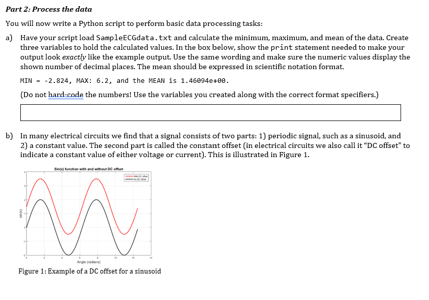 PLEASE DON'T FORGET THE COMPLETE PYTHON CODE I WILL RATE DATA SET: