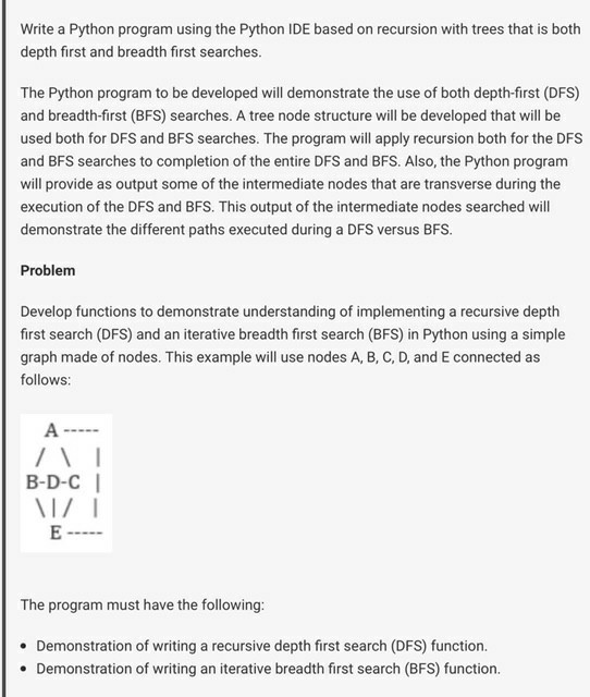  Write a Python program using the Python IDE based on recursion