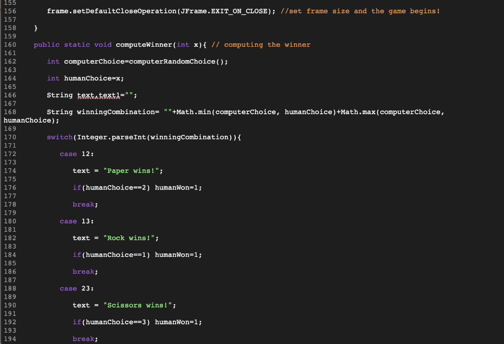 This program implements the Rock Paper Scissors 8 * The program renamed