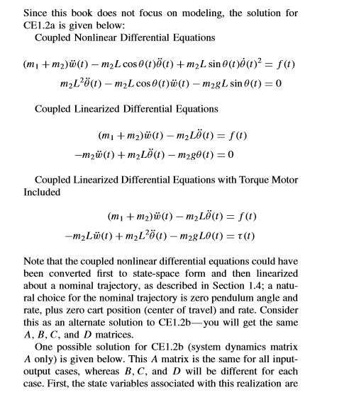 (1) = 0 (rad) and (2) = (rad). Produce phase portraits of