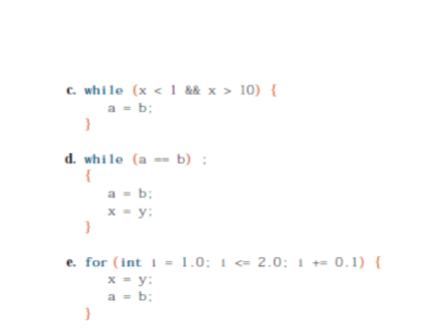 identify all errors some are logical some are syntactical C. while