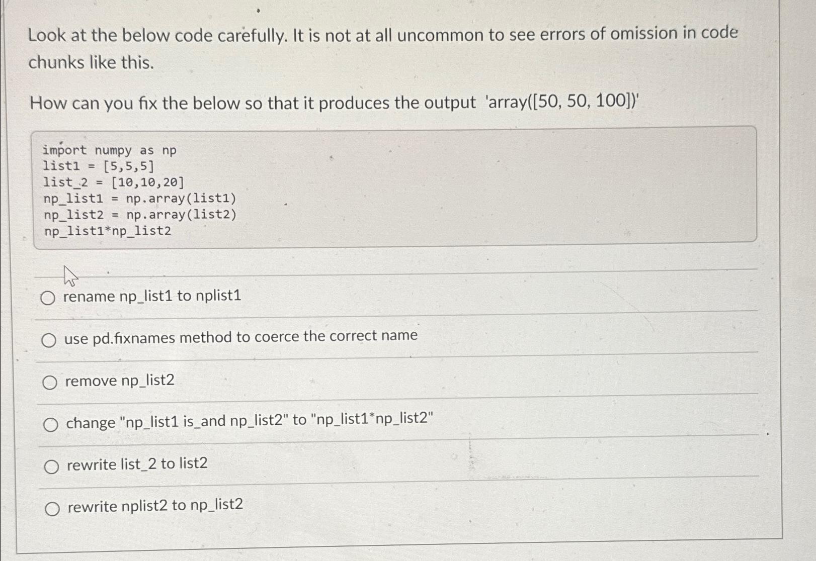  Look at the below code carefully. It is not at all