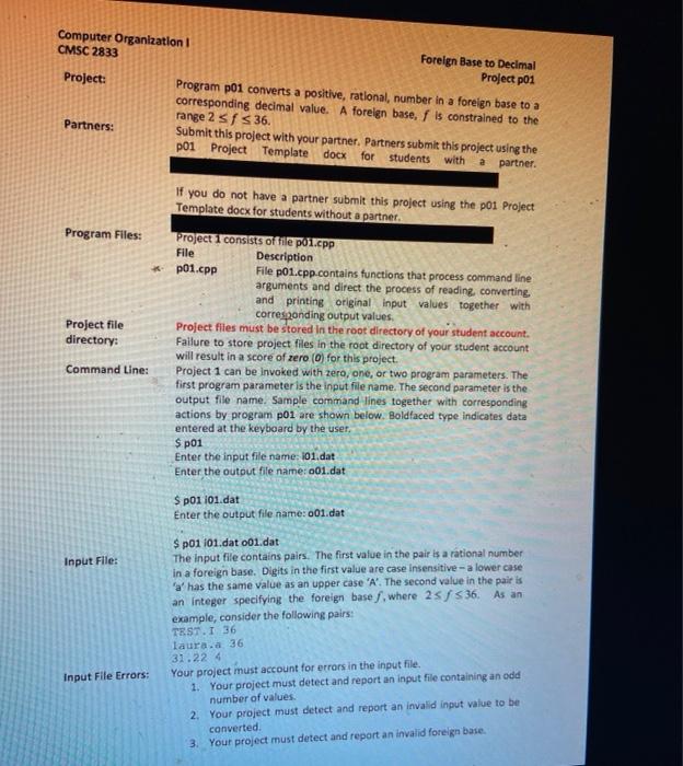 please use c++ and input and output i have please Computer Organization