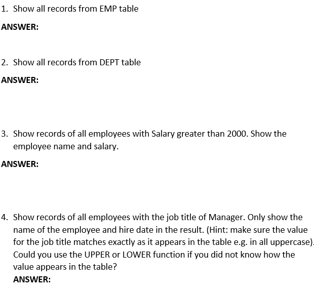 Hello, I am taking an Intro to Database Management Course and there