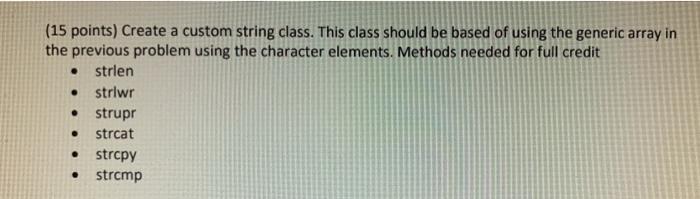  need help with creating two methods strcpy (copying first n characters