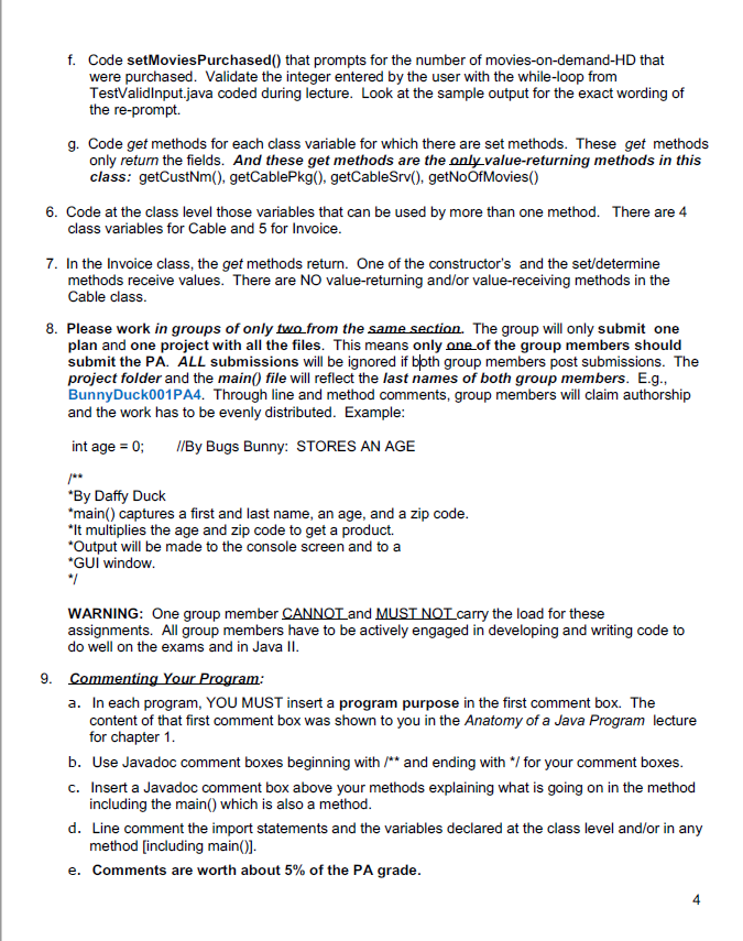 a customer's monthly cable bill. The cable service is divided into 3