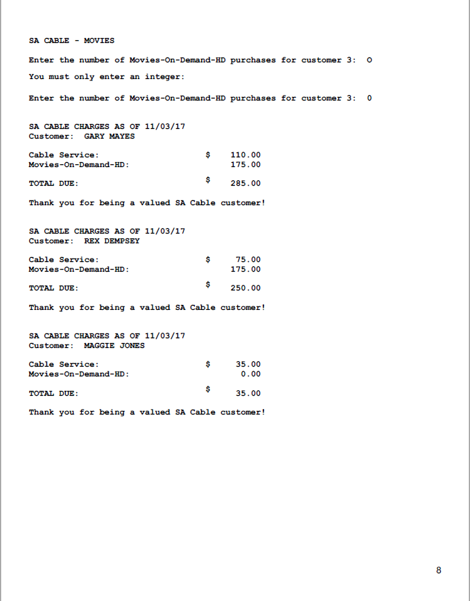 private Scanner sc; private Calender dateTime; private String[] billingStmt; public Cable(){ }
