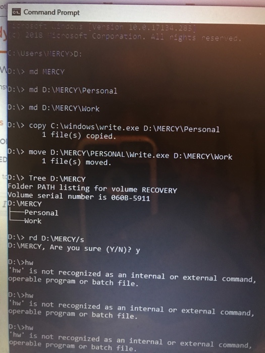  I am trying to create a batch file for the CMD