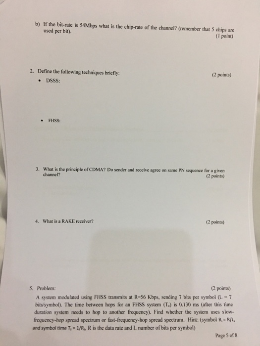 bits at a time while using Multiple (I point) Frequency-Shift Keying (MFSK)?
