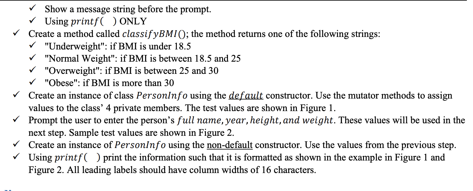 BMI applies to adult men and women and considered a convenient rule