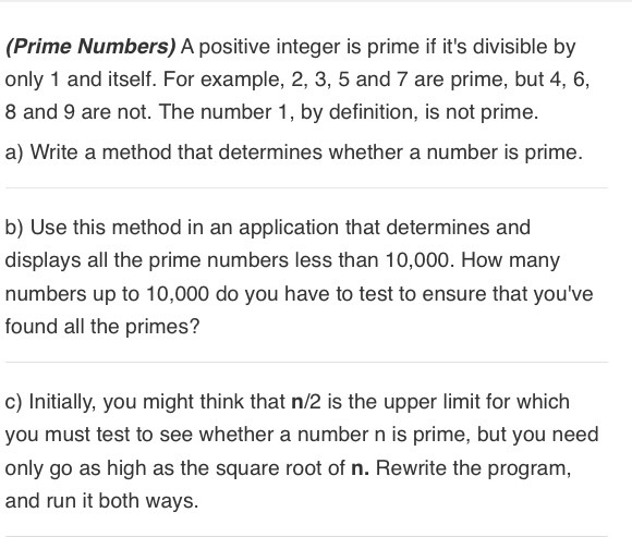  A&B only A positive integer is prime if it's divisible by