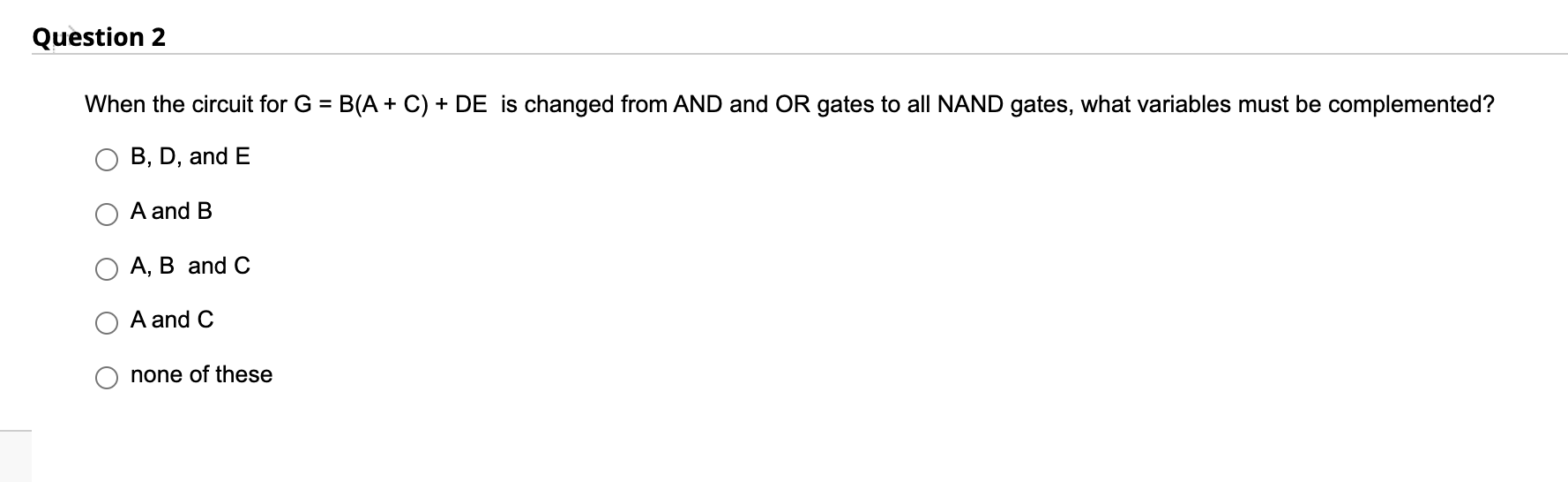 Digital Logic. Answer if you are sure about it, please. When the