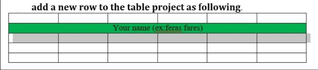 I need code html and css add a new row to the
