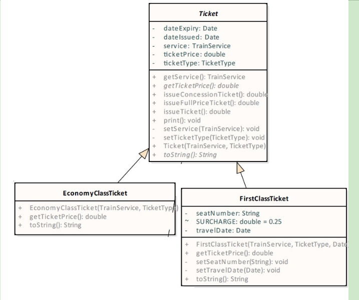 Answer the following sections a,b and c Name two (2) class
