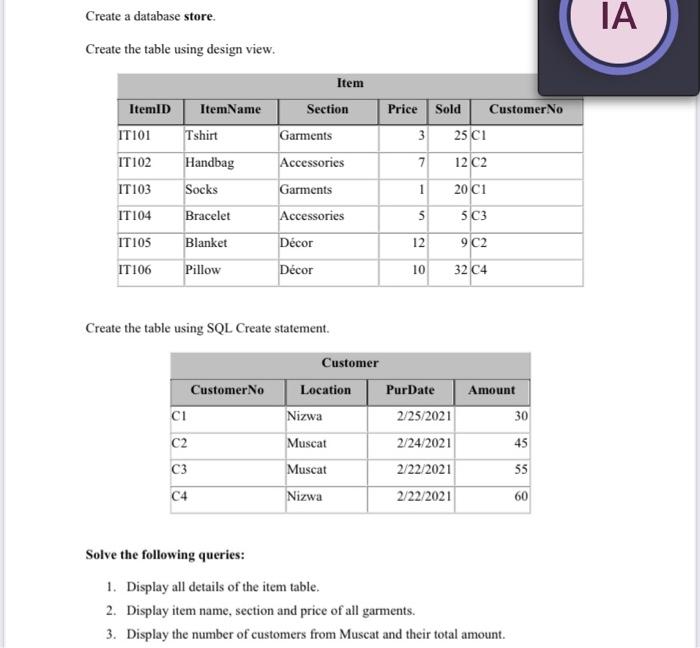 I want a quick solution through a program(Microsoft Access) Create a database