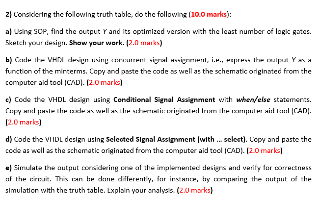 circuits in VHDL. When asked, provided the manual solution. Instructions: - Group: