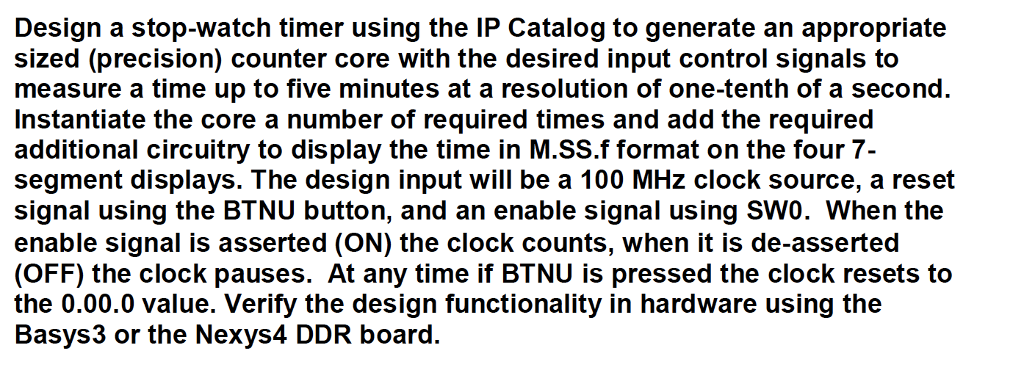 Need help with writing verilog code that acts like a stop watch,