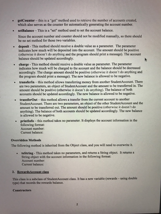 For this assignment, you will be writing three classes. One of them