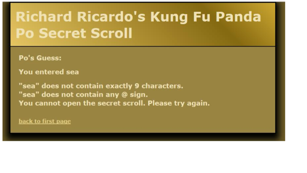 (1 point) Create web page (s) that display s the default information
