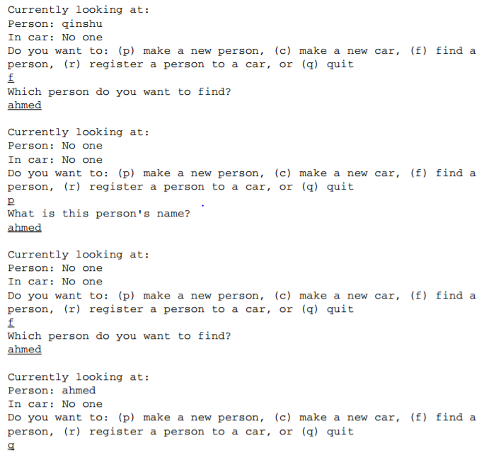 be keeping information on people and what cars they are driving. Your