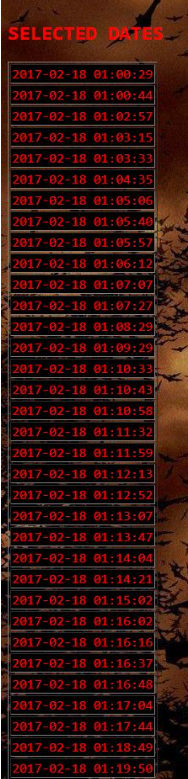 form allowing selection of images by date and time. Do view source