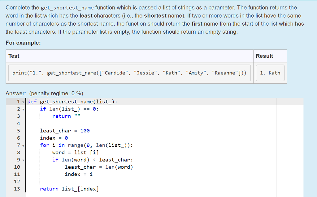 letter of each word from the parameter list. The string returned by