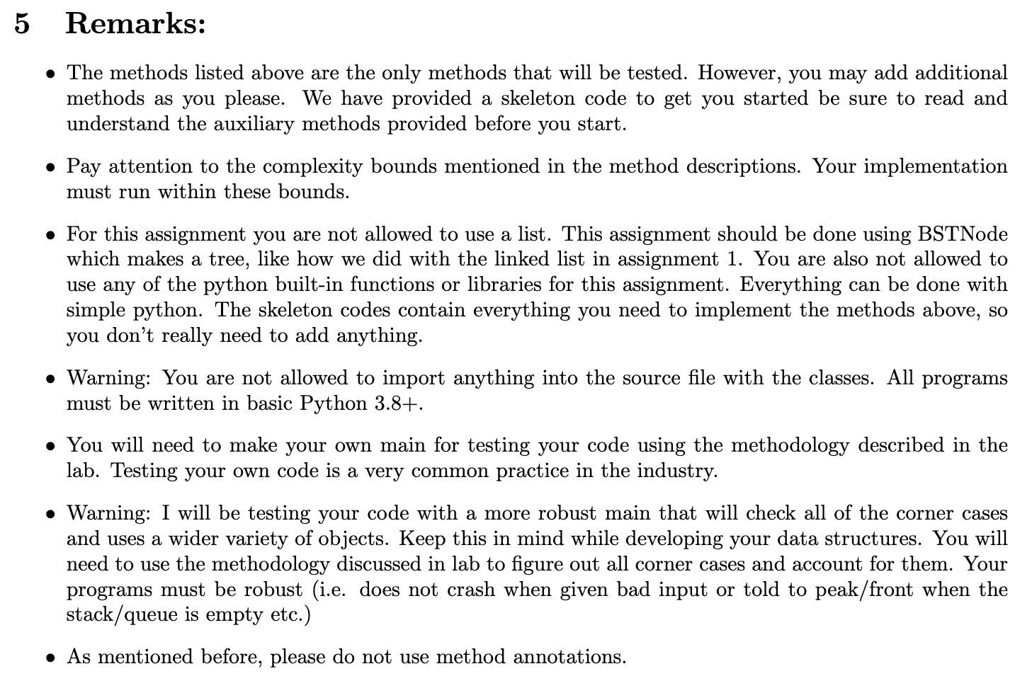 data compression. We will focus on building the simple BST to prepare