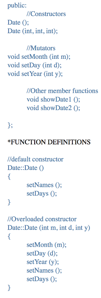 the object's day member - - Postfix decrement operator that decrements the