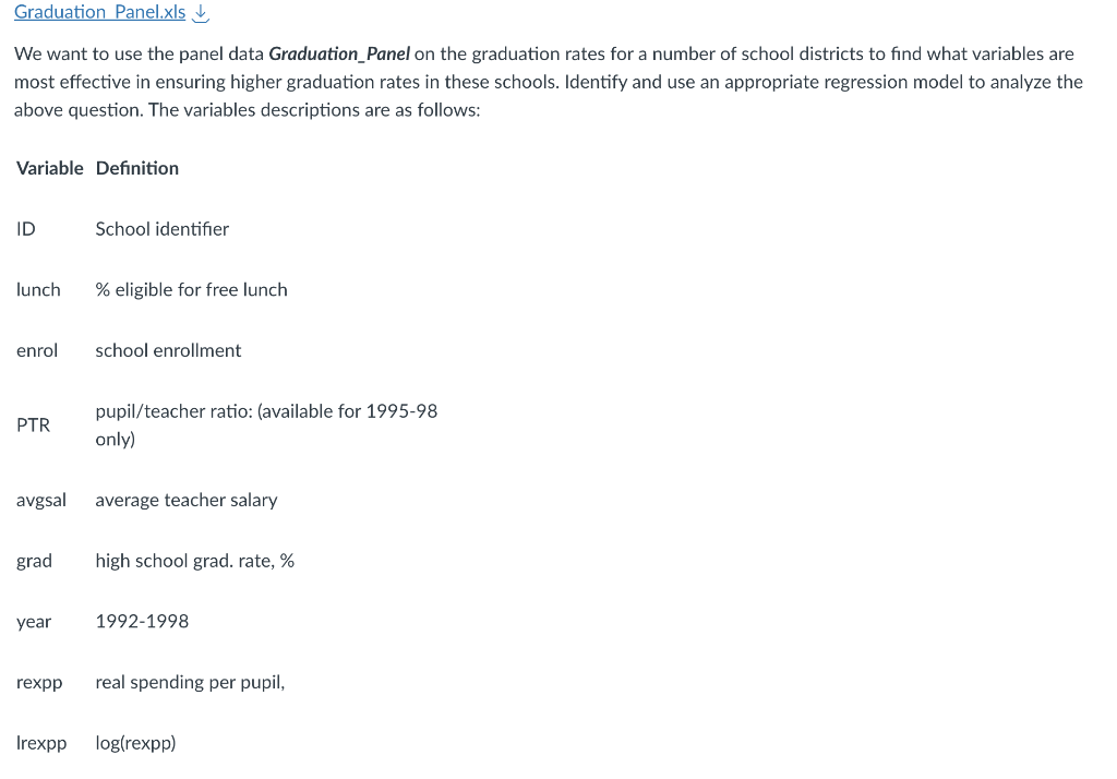 PLEASE USE R CODES TO EXPLAIN WITH INTERPRETATIONS We want to use