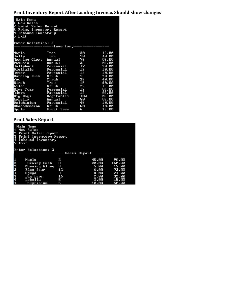 inventoryData[][4],int counter) { std::fstream outfile; outfile.open("inventory.txt", std::fstream::out); outfile>amount; std::cin.ignore(); std::cin.clear(); if(amount>ans; std::cin.ignore(33,'