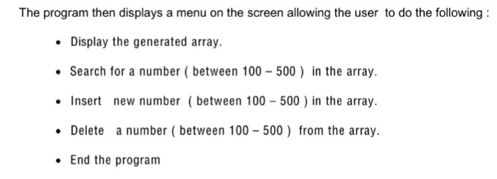to each location in the array indicating that the array is empty.