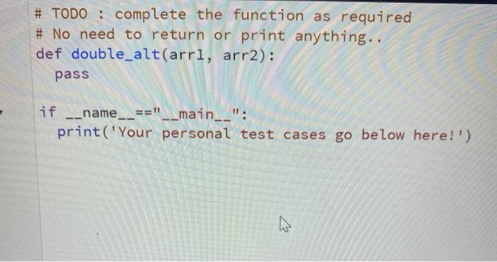 as parameters and inserts elements of the second list into the first