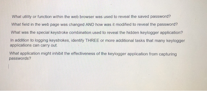  What utility or function within the web browser was used to