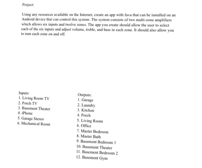  Project: Using any resources available on the Internet, create an app