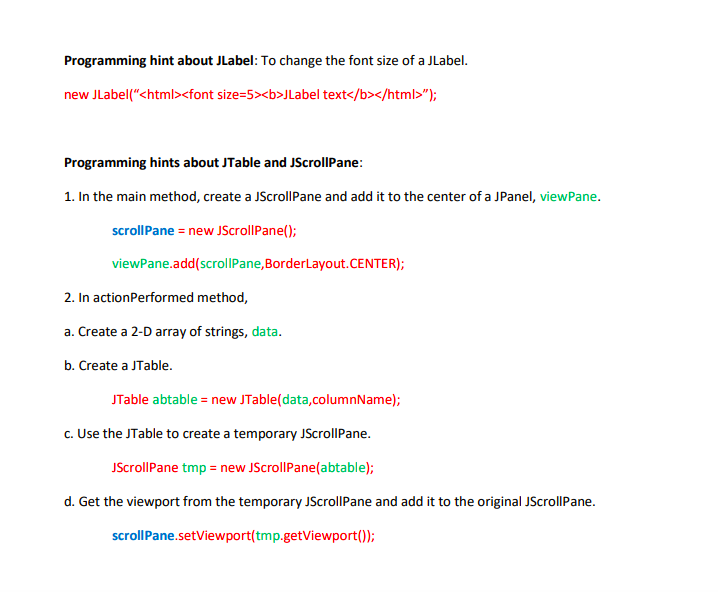 A student record in the file should include the following information: .
