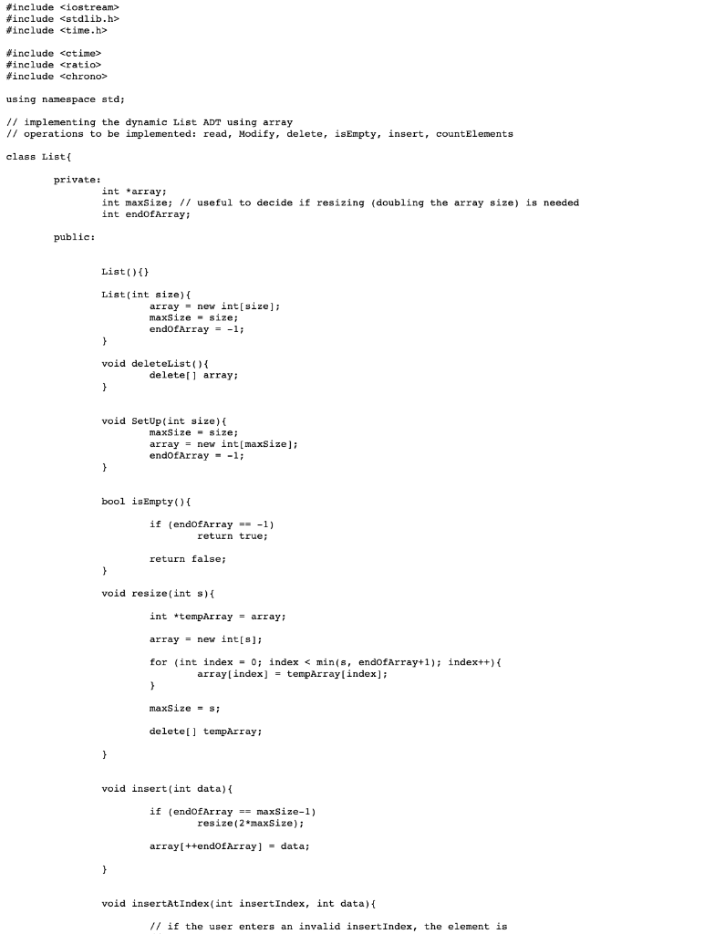 DATA STRUCTURES AND ALGORITHMS SHOW ALL i did #include #include #include #include